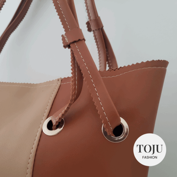 timeless contrast—the colour block handbag from toju fashion